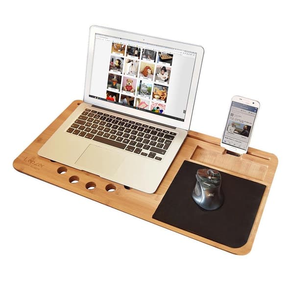 Knæskrivebord til bærbar computer og tablet