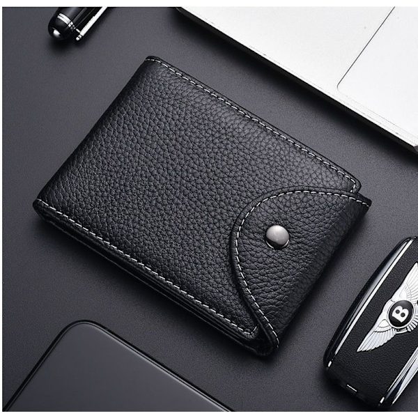 RFID-blocking multifunctional card wallet Black Brown