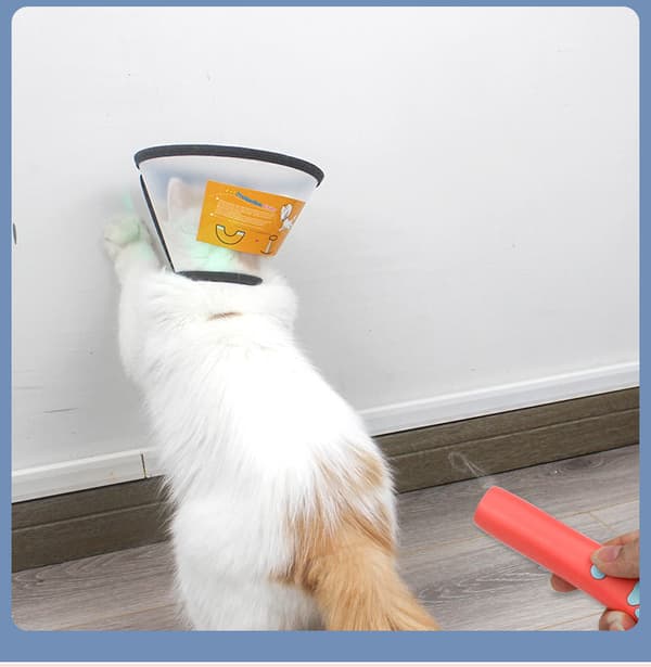 Protective collar, cone collar for pets, dog, cat - anti-Bite lick wound healing Transparent S