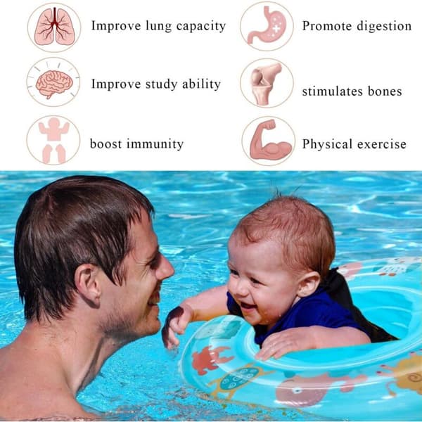 Babyflottör - Babysimring - Uppblåsbar flottör - Barnsimsits