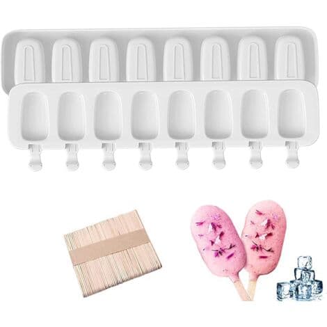 Silikone ispindeforme, Magnum kageform, 2 stk. + 50 ispindepinde, Hjemmelavede ispinde, BPA-fri non-stick genanvendelig ispindeform