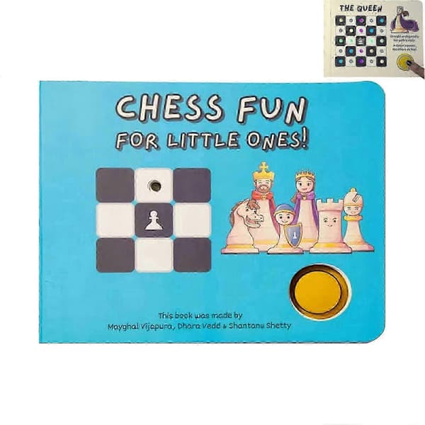 Little Ones Chess Interaktiv Bok Introduserer Sjakkreglene til Barn 25-26