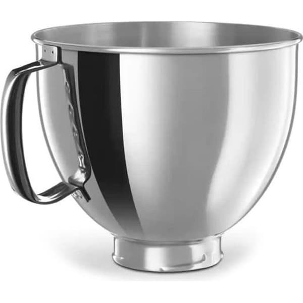 Røreskål i rustfrit stål til KitchenAid Classic & Artisan Series 4,5-5 QT vippehovedblender, røreskål i rustfrit stål