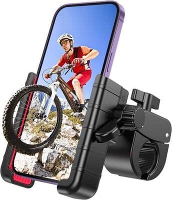 Universal Motorcykel Telefonholder - Anti-slip - Stødabsorberende - 1-sekunds Quick Release