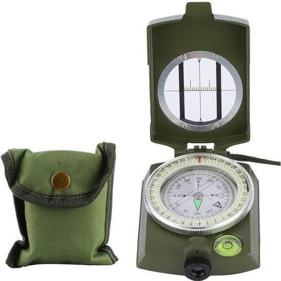 Navigationskompass - Märke - Professionell camping - Utomhusvandring - Grön