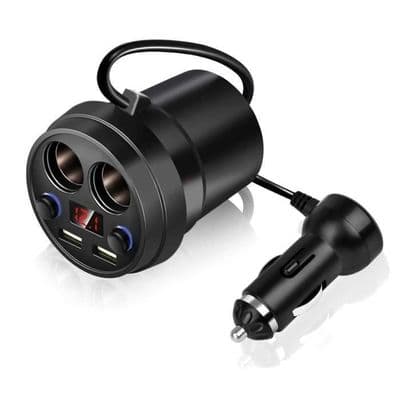 Billader med doble sigarettenneruttak og doble USB-porter
