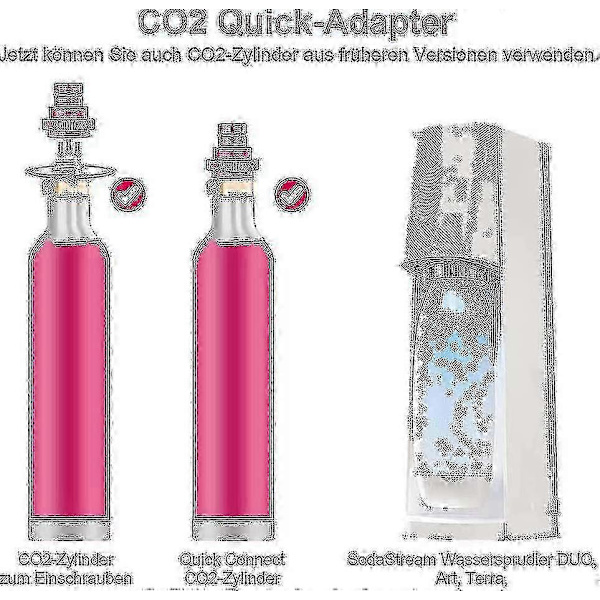 CO2 Snabbkopplingsadapter för Sodastream Duo Art