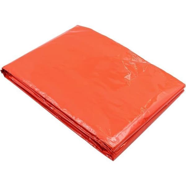 Nødtelt, termisk tæppe, foldbart overlevelsesly til udendørs camping, vandreture, eventyr (orange)