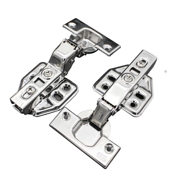 Soft-closing hinge Inset hinges 2-pack Silver 208