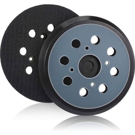 Stykker 125 mm udskiftnings-orbitalslibepude med velcro, 8 huller, slibepude (blå)