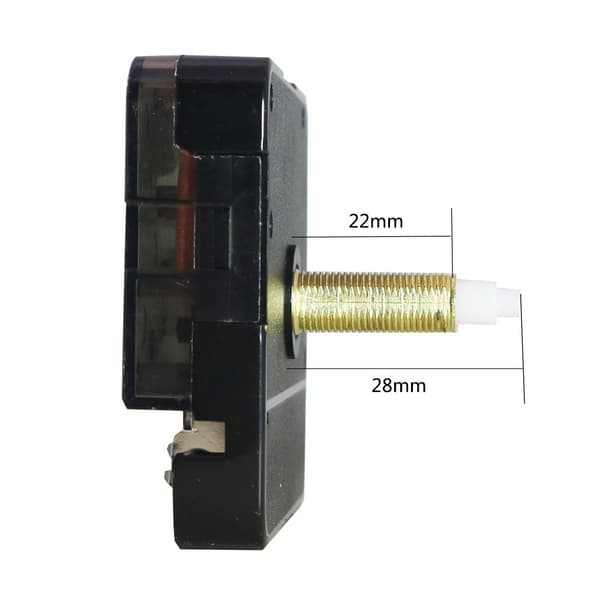 Lydløst Quartz Urværk med Visere - 20mm Aksel