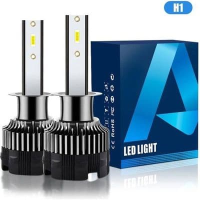 2PCS H1 120w 20000LM LED Bilstrålkastarlampor 6500K Vit, CSP Chip-resistent, IP67 Vattentät