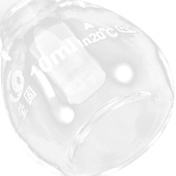 Tyngdekraft Flaske Glas Pyknometer med Perforeret Prop Tom Laboratorieflaske (10 ml)