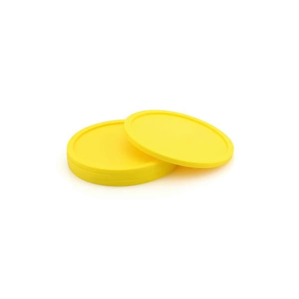 Koppunderlag Silikon Drikkeunderlag for Bord 10 stk. Gule Pads