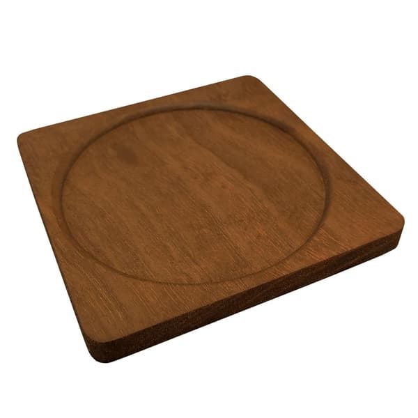 Coaster, Dark Wood - Square - No. 1