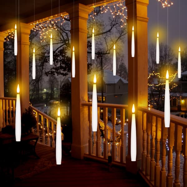 12-pack Svävande Ljus – LED-ljus med Trollstav