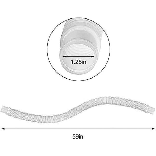 1,5 m erstatningspoolslange - Nem at installere - 3,2 cm diameter - Til model 2 - Erstatningsslange til