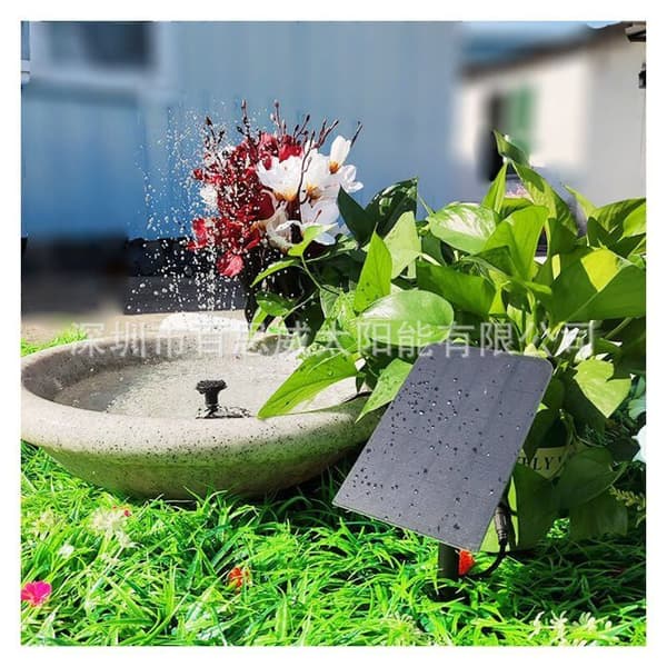 Solar springvandspumpe - 15W - 150 L/t - 4 dyser