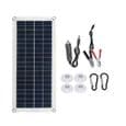 30W flexibel solpanel för bil, båt, batteriladdare, dubbelfärgad, flerfärgad solpanel