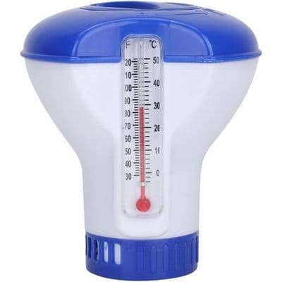 12,7 cm flydende klortabletdispenser, velegnet til indendørs og udendørs pools og spabade, (1 enhed).