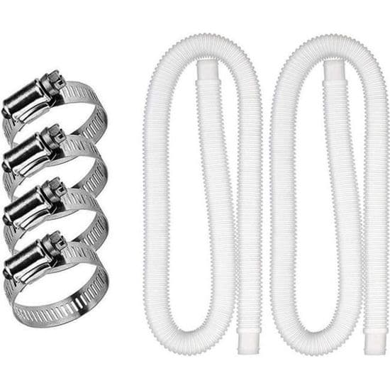 Ersättningspoolslang - Intex - 32mm - 1.5m - 4 klämmor - Läckagesäker