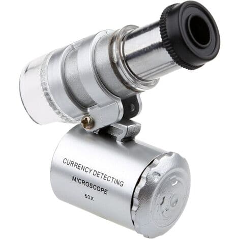 60X Mini UV LED lupe for gullsmeder (60X)
