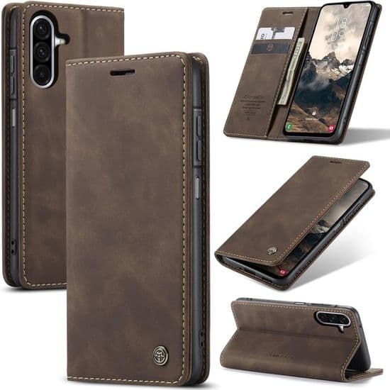Fodral för Samsung Galaxy A17, Premium PU-läder skyddsfodral, Flip Plånboksfodral [J948]