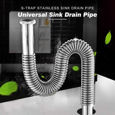 Udvidbar PVC fleksibel slangeforbindelse, fleksibel afløbsslange, universel udvidbar sifon/deodorizer til vask