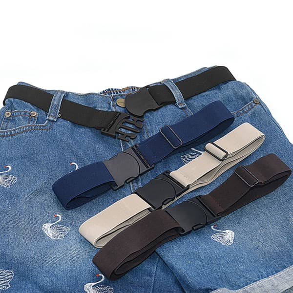 Justerbart Elastisk Belte for Bukser og Jeans Svart