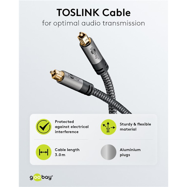 TOSLINK-kaapeli, 3 m