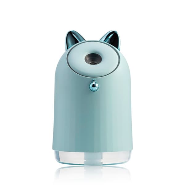 Battery-Powered Creative Humidifier: Portable Nano Mist Air Purifier with Night Light, Compatible with Various Brands Blue