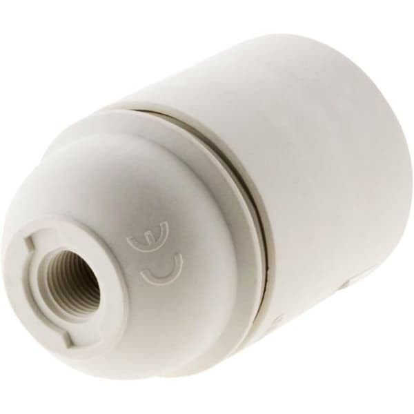 E27 Termoplastsockel - Vit - Takmontering - Energiklass A