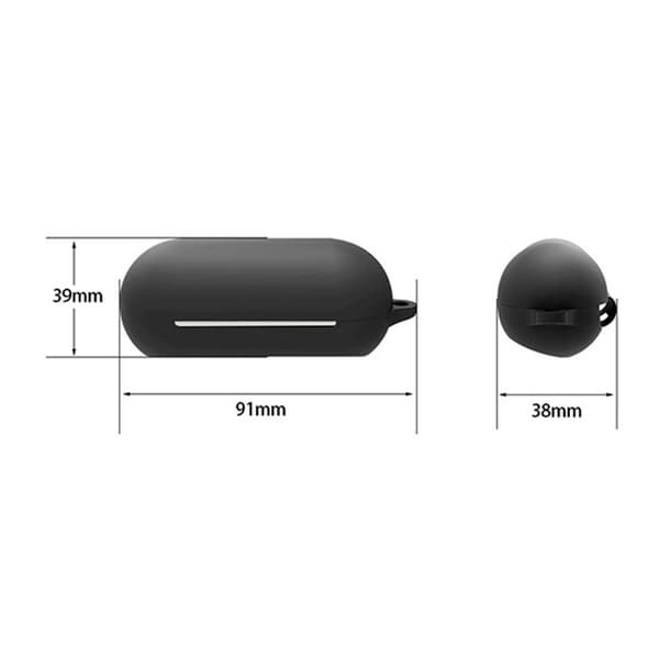 Silicone Case for Sony WF-C500 Headphones Black
