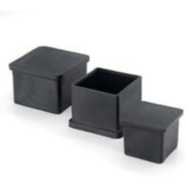 Firkantede gummihætter - 30 mm - Til stole, borde, møbelben