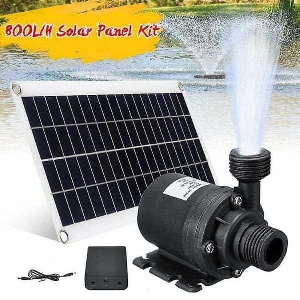 Solvattenpump - 50W - 800 L/H - Lågt ljud