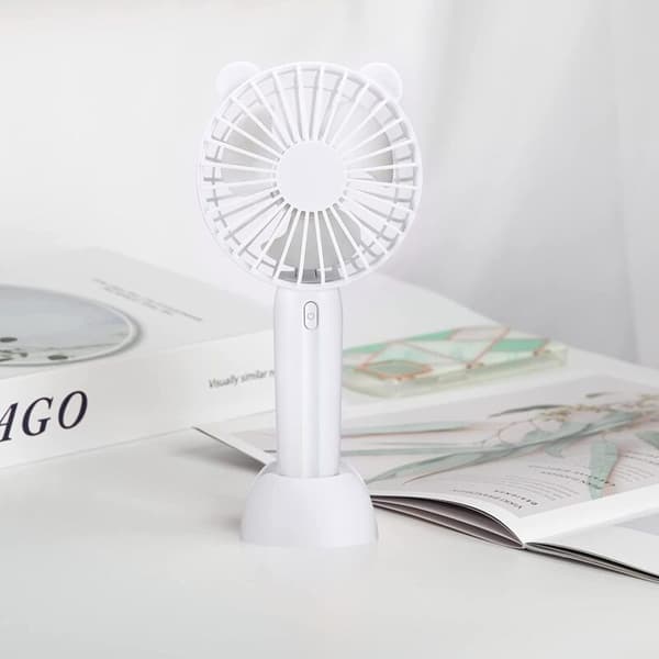 Mini bærbar USB-bordventilator, 3 justerbare hastigheder, mini USB personlig ventilator, batteridrevet