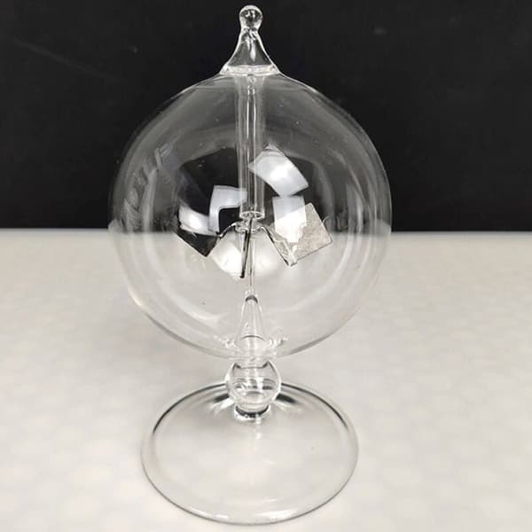 Solradiometer - Glasradiometer - Vindmølle - Dekorativt legetøj - Gennemsigtig