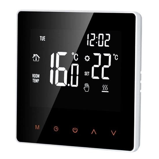 16A Digital Termostat - LCD-skærm - Touchscreen - Programmerbar - Til Hjem, Skole, Kontor, Hotel, Hvid