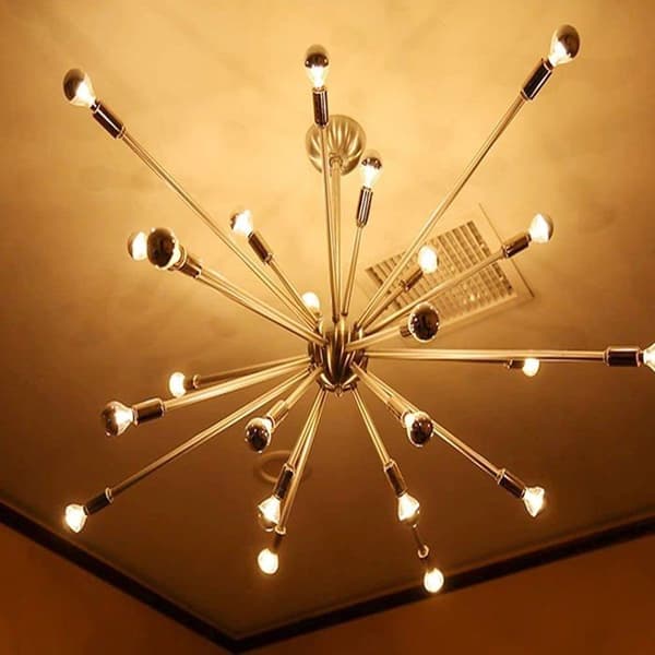 6st E14 Dimbar Edison LED-lampor 4W motsvarande 40 Watt, G45 Spegelfilament LED-lampor med silvertopp, Varmvit