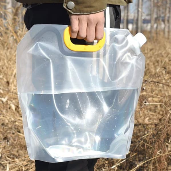 5L Udendørs Bærbar Sammenfoldelig Vandpose, Hydreringsspandpose til Camping, Turisme og Bjergbestigning