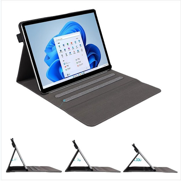 Surface Go 2/3/4 Hard Shell Kompatibel med Microsoft Surface Pro 10/9/8 Tablet Cover med Justerbart Stativ