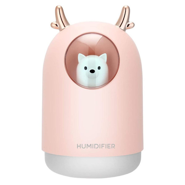 Luftfukter med dyrefigur, 30 cl - Rosa