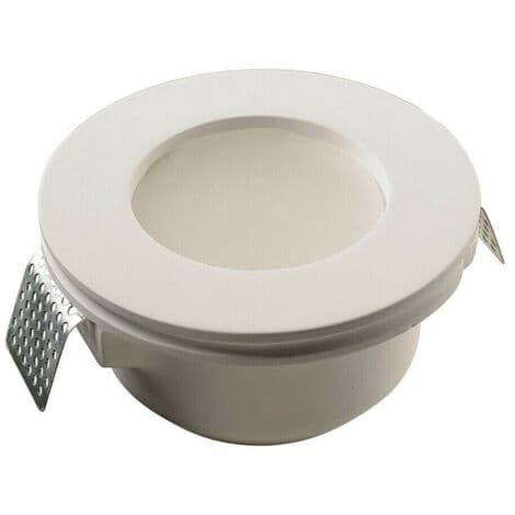 Infälld spotlight i gips, rund med glas GS-15