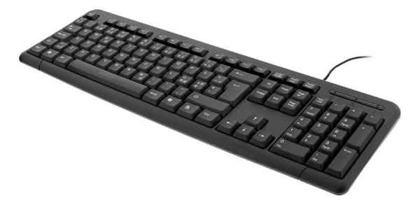 Näppäimistö, pohjoismainen, USB, musta
