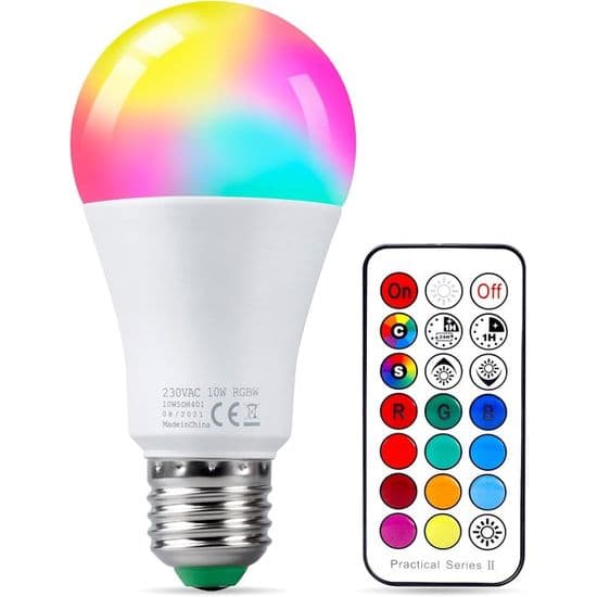 LED-pære - 85W ekvivalent - Dimbar - RGBW + kjølig hvit