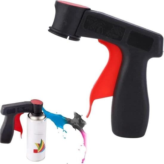Spraymalinghåndtak, spraymalingpistolholder, sprøyteadapter for malingsboks