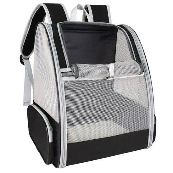 Sammenklappelig transporttaske - Åndbar - 32L x 28B x 42H cm - Til hunde og katte