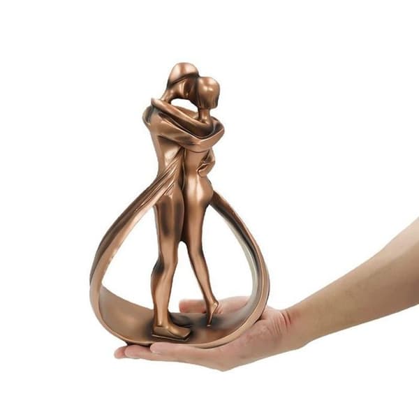 Parstatue til bryllupsdag, Valentinsdag, jul, romantisk skulptur, stuedekorasjon, ornamenter