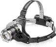 Oppladbar LED-hodelykt, supersterk, 50 000 lumen, 4 LED-moduser, sensor og rødt lys, 5200 mAh