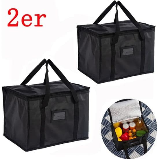 2x 50L Isolerede Køletasker, Store Drikkevarekøletasker, Picnickøletasker